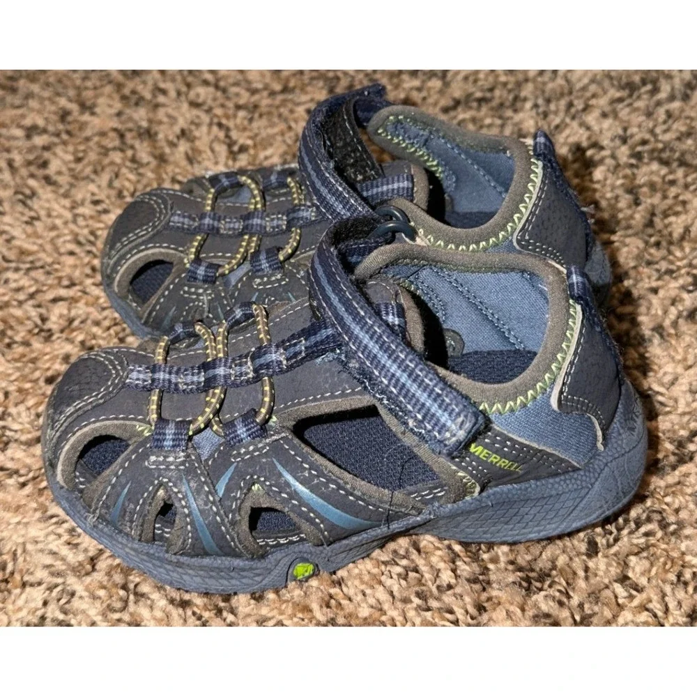 Merrell Hyro Water Sandals Blue & Green Size 6